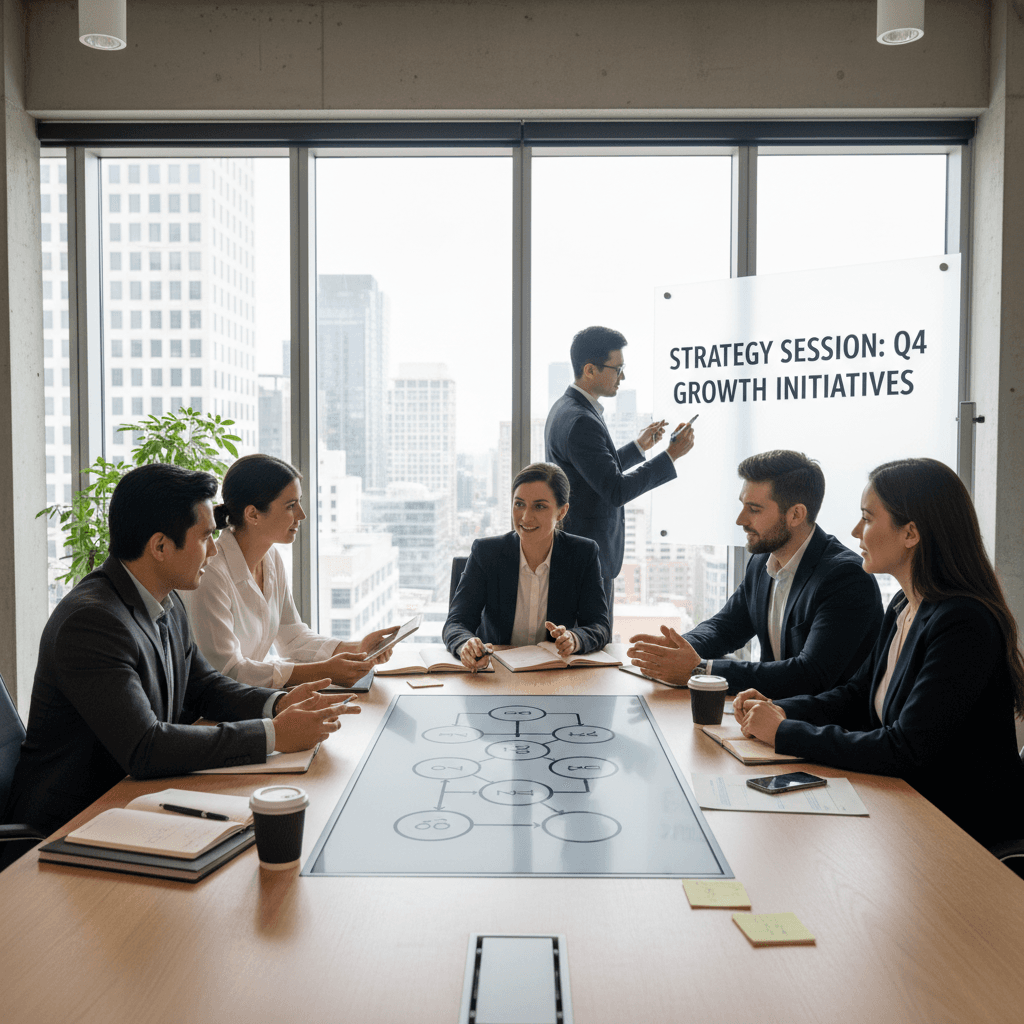 Team members communicating during joint mediation session